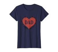 Dad: Daughter's First Love - Sentimental T-Shirt, Women, Navy, M