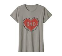 Dad: Daughter's First Love - Sentimental T-Shirt, Women, Slate, L