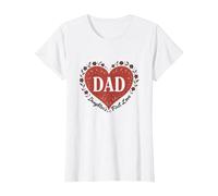 Dad: Daughter's First Love - Sentimental T-Shirt, Women, White, 3XL