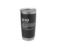 Dad Definition A Male Who Doesn’t Know Things are Dad Humor Stainless Steel Insulated Tumbler