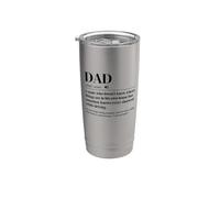 Dad Definition A Male Who Doesn’t Know Things are Dad Humor Stainless Steel Insulated Tumbler