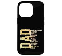Dad Definition Hardworking Mentor Strong Protective Hero Case for iPhone 13 Pro