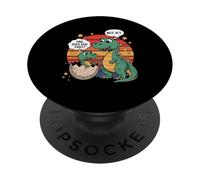 Dad Does God Exist Not Yet Dinosaur Humor PopSockets Adhesive PopGrip