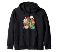 Dad Does God Exist Not Yet Dinosaur Humor Zip Hoodie