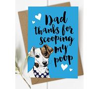 Dad Dog Fathers Day Card from The Dog, Fur Baby Dad Cards, Dad Birthday Card from the Dog, Fathers Day Card from the Dog Jack Russell (Jack Russell Terrier)