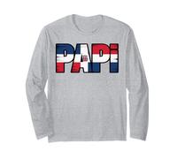 Dad Dominican Flag Proud Dad from The Caribbean Dad Long Sleeve T-Shirt