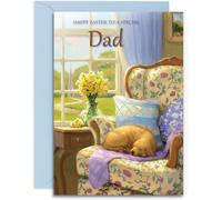 Dad Easter Card - Time for a Nap - A5 Size with Envelope