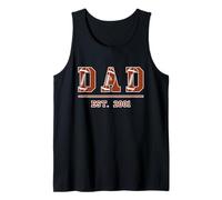 Dad Est 2001 Funny Sports Year Established Father Retro Tank Top