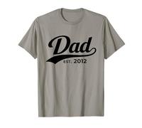 Dad Est 2012 First Time Dad New Father T-Shirt