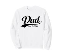 Dad Est 2018 First Time Dad New Father Sweatshirt