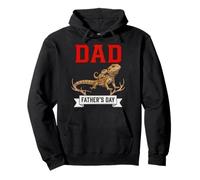 Dad Father's Day Bearded Dragons Costume Wild Animal Lover Pullover Hoodie