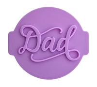 Dad Fathers Day Birthday Stamp Embosser for Icing, Fondant, Cupcake, Cake, Baking, Decoration, Made in UK by 1066 Factory