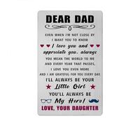 Dad Father's Day Card from Daughter - Birthday Gifts for Dad from Daughter for Wedding Valentines Day Easter