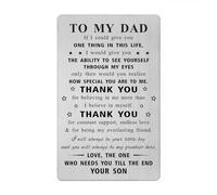 Dad Father's Day Card from Son - Dad from Son Birthday Gifts - Dad Wedding Easter Thanksgiving Gift