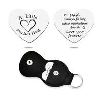 Dad Father's Day Gifts for Men Father from Daughter Son A Little Pocket Hug Token Gift for Daddy Birthday Gift for Father I Love You Dad Gifts for Step Father Long Distance Relationship Gift for Men