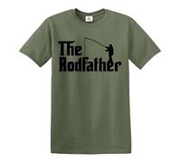 DAD Fishing Legend T-Shirt Funny Gift Fisherman Carp Angler Fishing Tackle Top (The Rodfather)