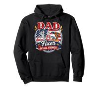 Dad Fixer Of All Things Funny Handyman Papa Dad Father's Day Pullover Hoodie