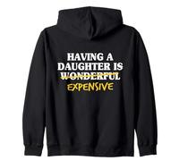 Dad From Daughter Father Mens Having A Daughter Is Wonderful Zip Hoodie