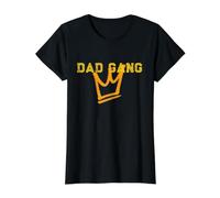 Dad Gang, Best Dad, Too Blessed to Be Stressed, Father's Day Value Graphic T-Shirt, Women, Black, L