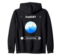 Dad GBT Ask Anything - Funny Ai Meme For Dads Parody Zip Hoodie