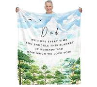Dad Gifts, Best Dad Ever Gifts, Birthday Gifts for Dad, Gifts for Dad from Daughter Son Kids, to My Dad Blanket from Us- Super Soft Flannel Throw Blankets 50"x60"