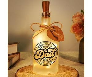 Dad Gifts, Birthday Gift for Dad, The Man Myth Legend Bottle Night Light