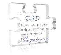 Dad Gifts,Birthday Ideas Best Funny Cozy Sentimental Christmas Valentines Fathers Day Personalised Ideas Gifts for Dad Who Has Everything from Daughter Son Acrylic Plaque Ornaments
