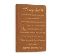 Dad Gifts Christmas Birthday Gift from Daughter Son Kids Journal Notebook Father's Day to My Dad Gifts for Step Dad Daddy Anniversary Present for Him Leather Journal Travel Diary Notebook Fathers Day