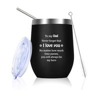 Dad Gifts,Christmas Xmas Gifts for Dad Birthday Gift Ideas Father Gift for Dads Daddy from Daughter Son New Dads Fathers Valentines Day Presents Papa,Stocking Filler,Stainless Steel Travel Tumbler