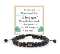 Dad Gifts,Christmas Xmas Gifts for Dad Birthday Personalised Gift Ideas Father Gift for Dads Daddy from Daughter Son New Dads Fathers Valentines Day Presents Papa Bracelet Men Stocking Filler