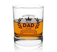 Dad Gifts Fathers Day Whisky Glass Gift for Dad Birthday Gifts from Daughter Son Best Daddy Gift for Stepdad Personalised Father's Day Valentines Easter Christmas