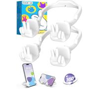 Dad Gifts for Fathers Day from Daughter Son Cell Phone Stand Fully Adjustable Desktop Graduation Gifts for Her Him 2025 Thumbs Up Lazy Phone Stand Portable Stand Accessories for Office(White,2P)