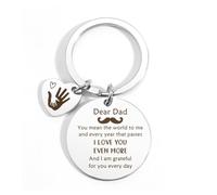 Dad Gifts for Fathers Day Keyring Dad Birthday Gifts for Daddy Birthday Father's Day Gift for Dads New Daddy Gift Ideas for Stepdad from Daughter and Son Thank you Presents for Fathers Day Christmas