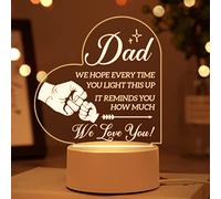 Dad Gifts from Daughter Son, Birthday Gift for Dad, Best Daddy Gift Acrylic Night Light, Fathers Gifts from Daughter, Daddy Christmas Presents, Presents for Fathers Step Father