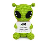 Dad Gifts from Daughter Son Mini Positive Handmade Crochet Alien