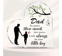 Dad Gifts from Son Dad Acrylic Plaque 4 x4 Inch Fathers Day Plaque Gifts for Dad Christmas Gifts for Dad Dad Plaques from Son