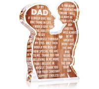 Dad Gifts from Son Dad Birthday Gift from Son -Dad Christmas Valentines Easter Gifts Idea Daddy New Dad To My Best Dad Ever Gifts Father's Day Desk Decor Acrylic Plaque Sign