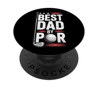 Dad Golf Best Dad By Par Funny Par Golfing Matching Apparel PopSockets Adhesive PopGrip