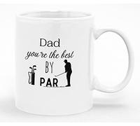 Dad Golfer Mug - 11oz Ceramic Cup with 'Dad, You're The Best by PAR' Message - Perfect for Father's Day, Birthdays, and Golf Lovers