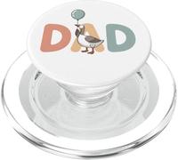 Dad Goose Balloon Illustration Cute Funny Father Art PopSockets PopGrip for MagSafe