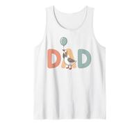 Dad Goose Balloon Illustration Cute Funny Father Art Tank Top