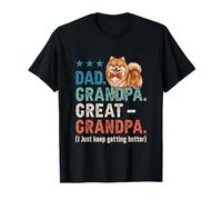 Dad Grandpa Great Grandpa Better Father's Day Pomeranian T-Shirt