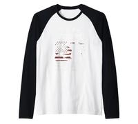 Dad Grandpa Veteran Nothing Scares Patriotic Veterans Day Raglan Baseball Tee