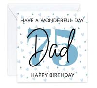 dad Happy 75th Birthday Card 75 age (envelope Included)