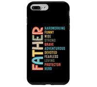 dad hardworking strong brave protector hero fathers day Case for iPhone 7 Plus/8 Plus