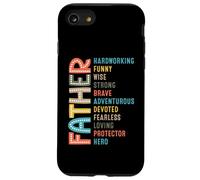 dad hardworking strong brave protector hero fathers day Case for iPhone SE (2020) / 7 / 8