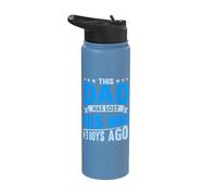 Dad Has Lost His Mind 3 Boys Ago Parenting Father's Day Stainless Steel Insulated Water Bottle