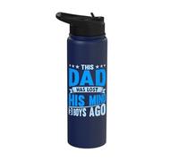 Dad Has Lost His Mind 3 Boys Ago Parenting Father's Day Stainless Steel Insulated Water Bottle