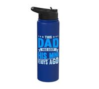 Dad Has Lost His Mind 3 Boys Ago Parenting Father's Day Stainless Steel Insulated Water Bottle