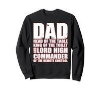 Dad Head of the Table Remote Control Commander Funny Joke Sweatshirt